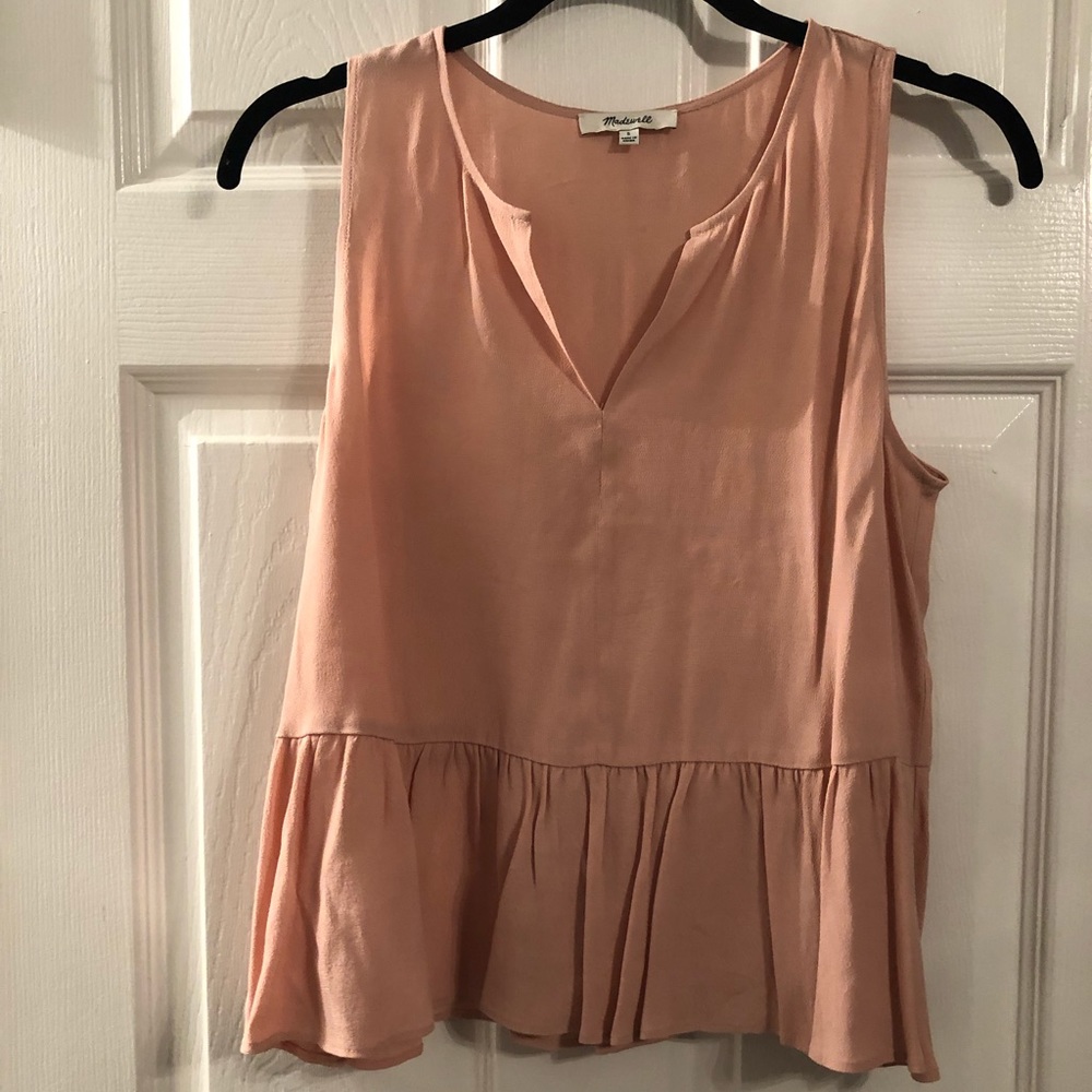 Madewell peplum tank